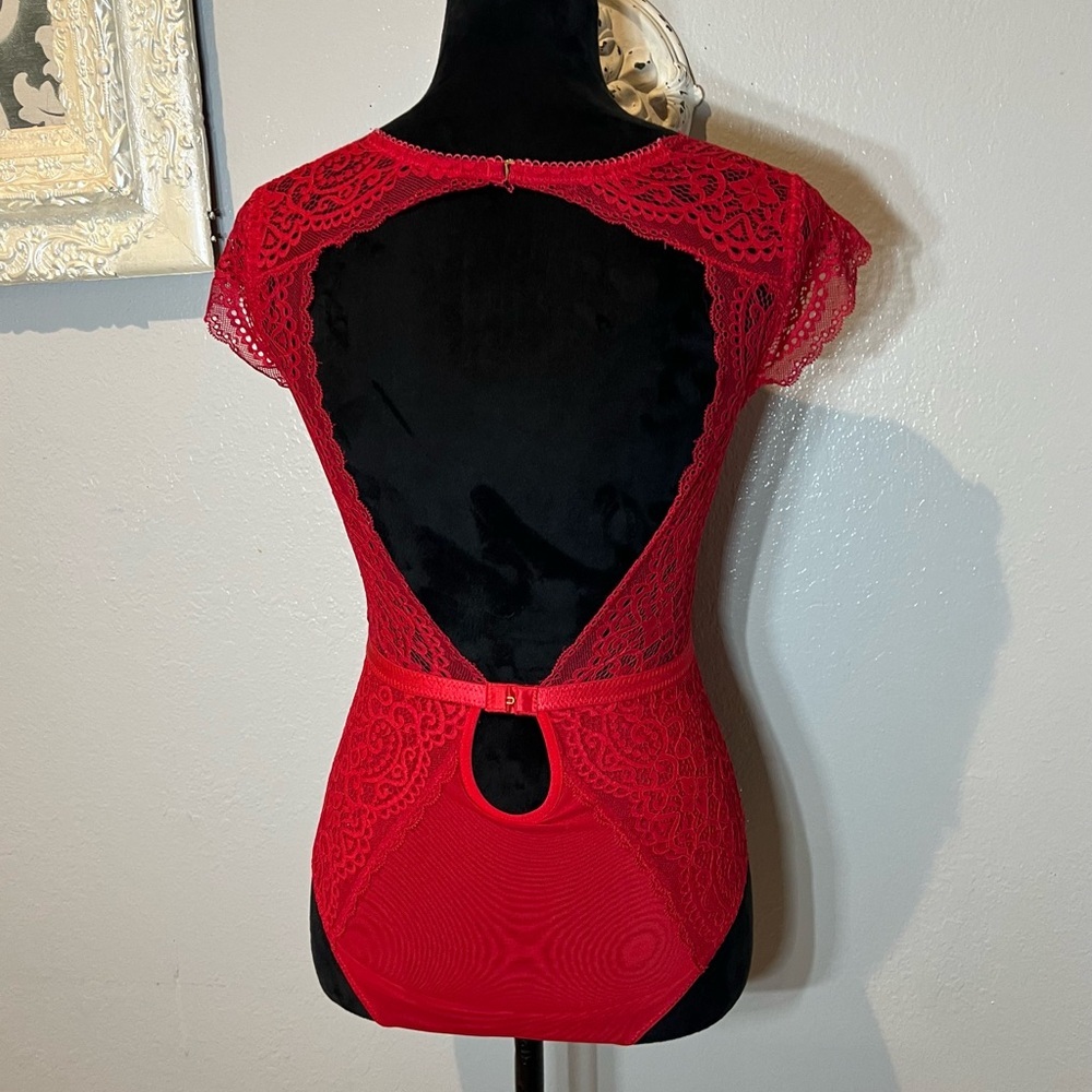 Sophie B. Scarlet Lace Bodysuit - Picture 8 of 10